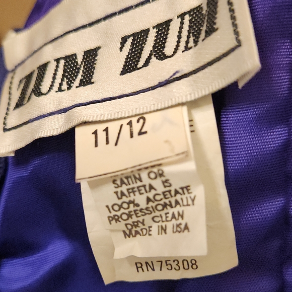 Zum Zum - Strapless Royal Blue Gown - Picture 3 of 6